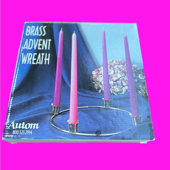 Autom Brass Advent Wreath new in box - Picture 1 of 2